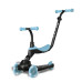 QPLAY Koloběžka / odrážedlo Sema Evo s LED světly Sky Blue, věk 1 - 6 let, do 50 kg