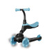 QPLAY Koloběžka / odrážedlo Sema Evo s LED světly Sky Blue, věk 1 - 6 let, do 50 kg