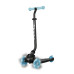 QPLAY Koloběžka / odrážedlo Sema Evo s LED světly Sky Blue, věk 1 - 6 let, do 50 kg
