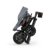 QPLAY Tříkolka Nova Deluxe 5v1 Grey, 10-72 měsíců