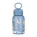 PETITE&MARS Láhev nerezová termo se slámkou 350 ml Whale Song 12m+