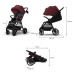KINDERKRAFT kočárek sportovní Grande 2 Dark Ruby