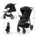 KINDERKRAFT Kočárek sportovní Trig 3 Tray Onyx Black