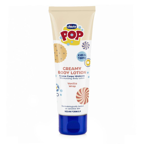 CHICCO Krémové tělové mléko Vanilla POP pro děti a teenagery 150ml CHICCO Krémové tělové mléko Vanilla POP pro děti a teenagery 150ml