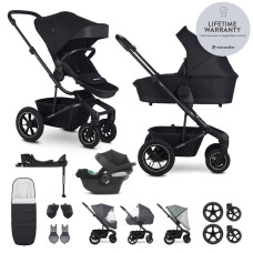 EASYWALKER SET Kočárek 4v1 Harvey⁵ Midnight Black XXL AIR + CYBEX Aton B2 i-Size + základna
