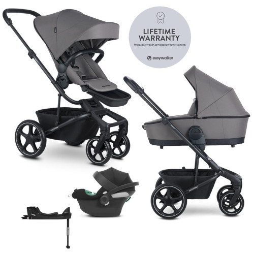 EASYWALKER SET Kočárek 4v1 Harvey⁵ Pebble Grey LITE RWS + CYBEX Aton B2 i-Size + základna EASYWALKER SET Kočárek 4v1 Harvey⁵ Pebble Grey LITE RWS + CYBEX Aton B2 i-Size + základna
