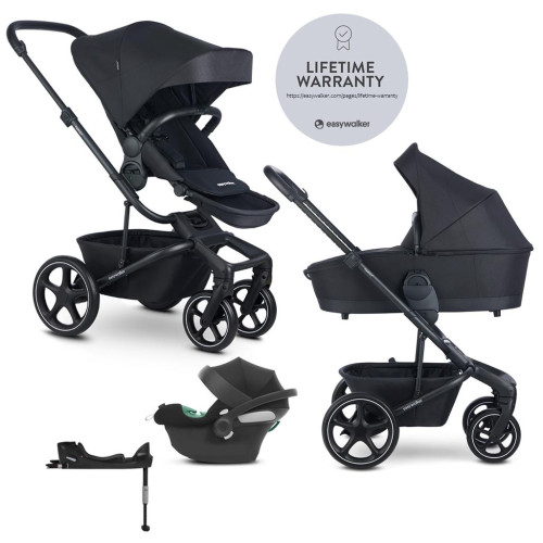 EASYWALKER SET Kočárek 4v1 Harvey⁵ Midnight Black LITE RWS +CYBEX Aton B2 i-Size,základna EASYWALKER SET Kočárek 4v1 Harvey⁵ Midnight Black LITE RWS +CYBEX Aton B2 i-Size,základna