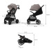 KINDERKRAFT kočárek sportovní Grande 2 Sand Beige KINDERKRAFT kočárek sportovní Grande 2 Sand Beige