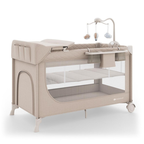 KINDERKRAFT Postýlka cestovní Leody Up Beige s příslušenstvím KINDERKRAFT Postýlka cestovní Leody Up Beige s příslušenstvím
