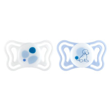 CHICCO Dudlíky Physioforma Light silikonové ortodontické modré 2-6m, 2 ks