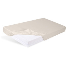 BABYMATEX Prostěradlo napínací Jersey 60x120cm světle béžové