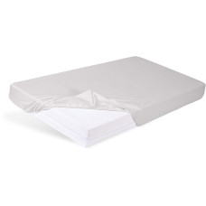 BABYMATEX Prostěradlo napínací Jersey 60x120cm světle šedé