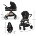 KINDERKRAFT Kočárek kombinovaný Vesto 2 3v1 Black