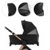 KINDERKRAFT Kočárek kombinovaný Vesto 2 3v1 Black