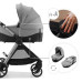 KINDERKRAFT Kočárek kombinovaný Vesto 2 3v1 Grey