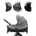 KINDERKRAFT Kočárek kombinovaný Vesto 2 3v1 Grey