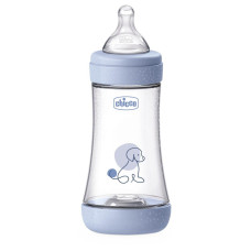 CHICCO Láhev kojenecká antikoliková Perfect5 240 ml chlapec střední průtok 2m+