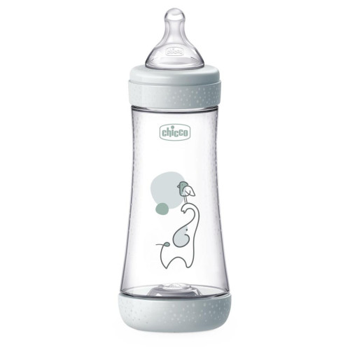 CHICCO Láhev kojenecká antikoliková Perfect5 300 ml neutral rychlý průtok 4m+ CHICCO Láhev kojenecká antikoliková Perfect5 300 ml neutral rychlý průtok 4m+