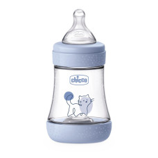 CHICCO Láhev kojenecká antikoliková Perfect5 150 ml chlapec pomalý průtok 0m+
