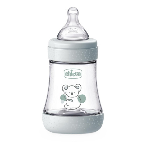 CHICCO Láhev kojenecká antikoliková Perfect5 150 ml neutral pomalý průtok 0m+ CHICCO Láhev kojenecká antikoliková Perfect5 150 ml neutral pomalý průtok 0m+