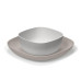 CHICCO Set jídelní - miska a talíř grey 12m+ CHICCO Set jídelní - miska a talíř grey 12m+