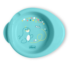 CHICCO Talíř protiskluzový udržující teplé jídlo teal 6m+