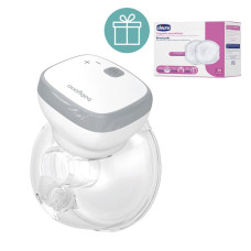 BABYONO Odsávačka mateřského mléka elektrická handsfree Shelly + CHICCO Vložky do podprsenky 30ks