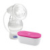 CHICCO Odsávačka mateřského mléka elektrická Travel Pink USB + CHICCO Vložky do podprsenky 30ks