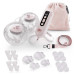 KINDERKRAFT Odsávačka mléka Double Hands-free Gentle Flow Pink + CHICCO Vložky do podprsenky 30ks