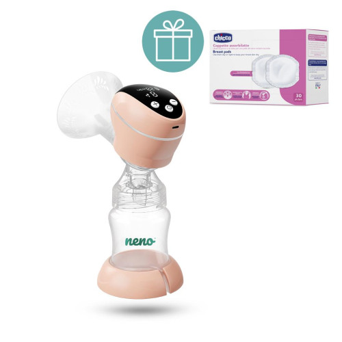 NENO Odsávačka mateřského mléka elektrická dvojfázová Primo + CHICCO Vložky do podprsenky 30ks NENO Odsávačka mateřského mléka elektrická dvojfázová Primo + CHICCO Vložky do podprsenky 30ks