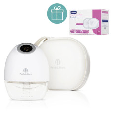 PETITE&MARS Odsávačka mléka elektrická handsfree Gaia + CHICCO Vložky do podprsenky 30ks