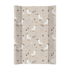 CEBA BABY Podložka přebalovací 2-hranná s pevnou deskou (50x70) Basic Crazy Ducks