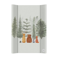 CEBA BABY Podložka přebalovací 2-hranná s pevnou deskou (50x70) Ultra Light Forest Companions