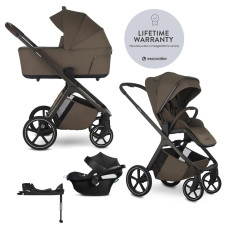 EASYWALKER Set kočárek 4v1 Zoey Go Chestnut Brown + CBX Aton B2 i-Size + CYBEX Base One