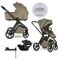 EASYWALKER Set kočárek 4v1 Zoey Go Moss Green + CBX Aton B2 i-Size + CYBEX Base One