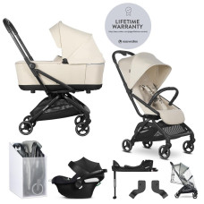 EASYWALKER SET Kočárek kombinovaný 4v1 Rockey S Bright Taupe + CYBEX Aton B2 i-Size + základna