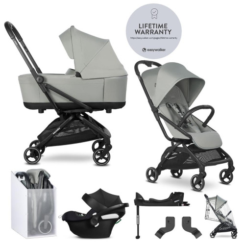 EASYWALKER SET Kočárek kombinovaný 4v1 Rockey S Fresh Green + CYBEX Aton B2 i-Size + základna EASYWALKER SET Kočárek kombinovaný 4v1 Rockey S Fresh Green + CYBEX Aton B2 i-Size + základna