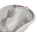 OK BABY SET Vanička rostoucí protiskluzová Onda Evolution 0–12m Grey + podpůrné lišty na vanu