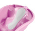 OK BABY SET Vanička rostoucí protiskluzová Onda Evolution 0–12m Pink + podpůrné lišty na vanu