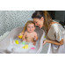 OK BABY SET Vanička rostoucí protiskluzová Onda Evolution 0–12m Pink + podpůrné lišty na vanu