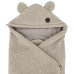 EKO Fusak do autosedacky bouclé s bavlnou Dark Beige 110x100cm