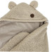 EKO Fusak do autosedacky bouclé s bavlnou Dark Beige 110x100cm
