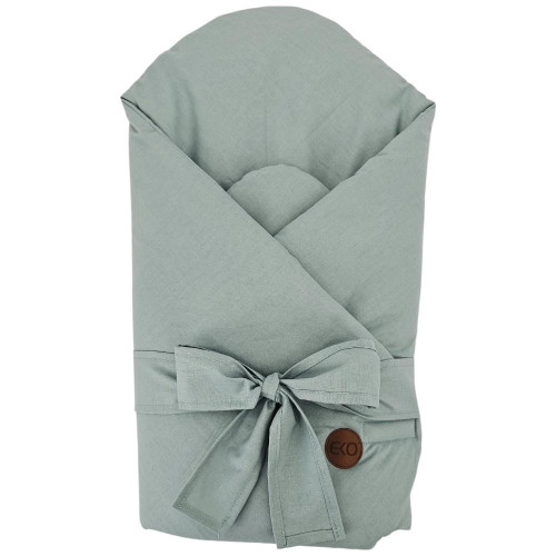 EKO Zavinovačka bavlněná s kokosovou vyjímatelnou vložkou a mašlí Olive Green75x75cm EKO Zavinovačka bavlněná s kokosovou vyjímatelnou vložkou a mašlí Olive Green75x75cm