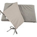 EKO Mantinel do postýlky bavlněný Velvet Dark Beige 180cm