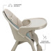 KINDERKRAFT Židlička jídelní Dinnly 2v1 Beige KINDERKRAFT Židlička jídelní Dinnly 2v1 Beige