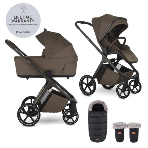 EASYWALKER Set kočárek 2v1 Zoey Go Chestnut Brown XL s příslušenstvím EASYWALKER Set kočárek 2v1 Zoey Go Chestnut Brown XL s příslušenstvím