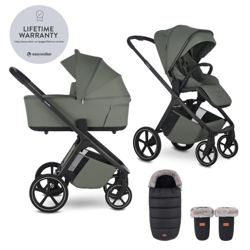 EASYWALKER Set kočárek 2v1 Zoey Go Mineral Green XL s příslušenstvím EASYWALKER Set kočárek 2v1 Zoey Go Mineral Green XL s příslušenstvím