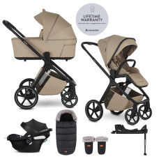 EASYWALKER Set kočárek 4v1 Zoey Go Sand Taupe XL + CBX Aton B2 i-Size + CYBEX Base One