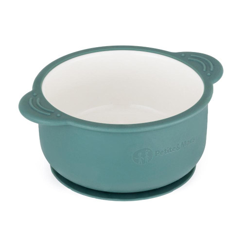 PETITE&MARS Miska keramická se silikonovým obalem Misty Green PETITE&MARS Miska keramická se silikonovým obalem Misty Green