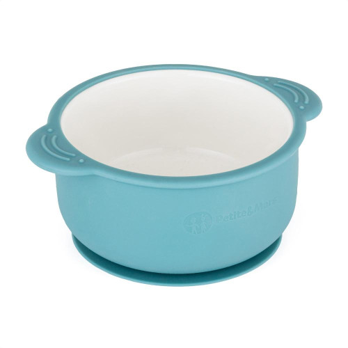 PETITE&MARS Miska keramická se silikonovým obalem Teal Blue PETITE&MARS Miska keramická se silikonovým obalem Teal Blue